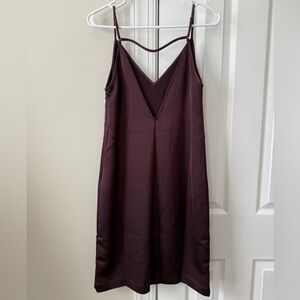 Equipment Plum Cocktail Dress